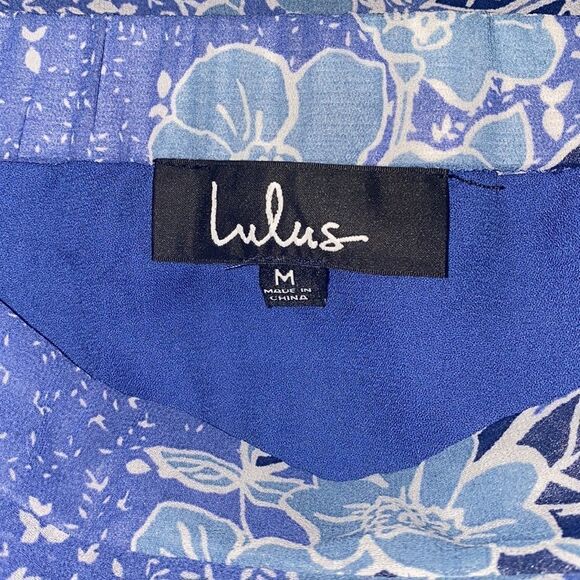✨HP✨Views Periwinkle Blue Floral Print Maxi Skirt✨ - Picture 5 of 8